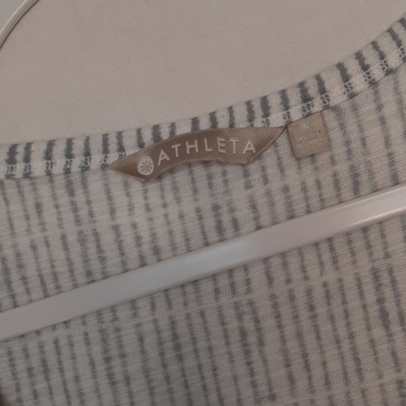 Athleta High Low Hem Striped Muscle Tank - Picture 3 of 8